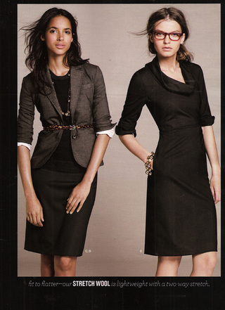 Illustration for article titled Fall At J. Crew: Romantic Ruffles, Destroyed Jeans, Hideous Shoes